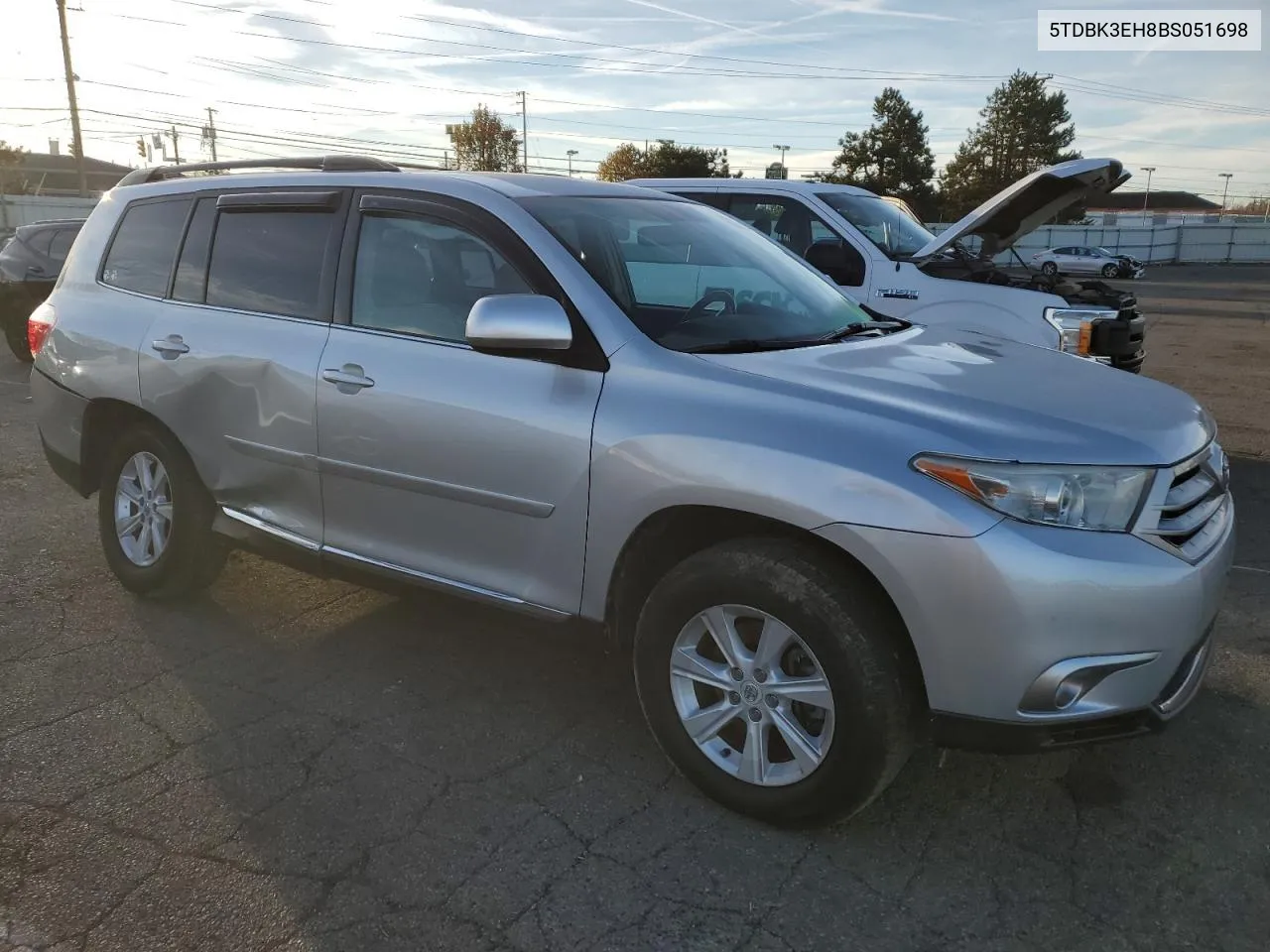 2011 Toyota Highlander Base VIN: 5TDBK3EH8BS051698 Lot: 79871424