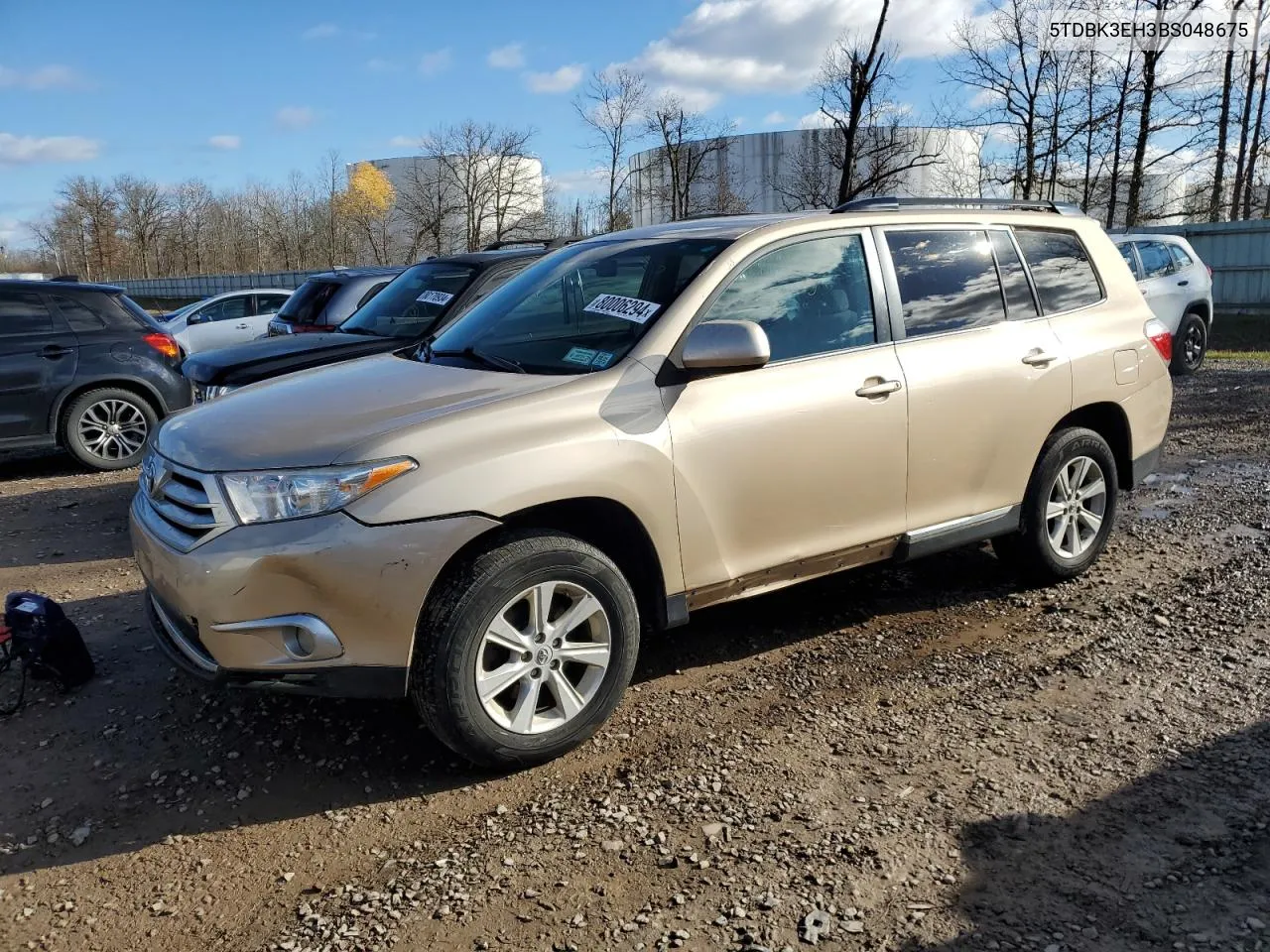 2011 Toyota Highlander Base VIN: 5TDBK3EH3BS048675 Lot: 80006294