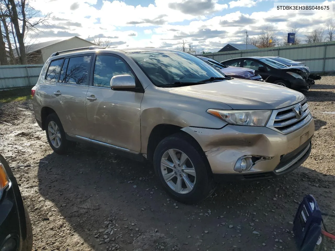 2011 Toyota Highlander Base VIN: 5TDBK3EH3BS048675 Lot: 80006294