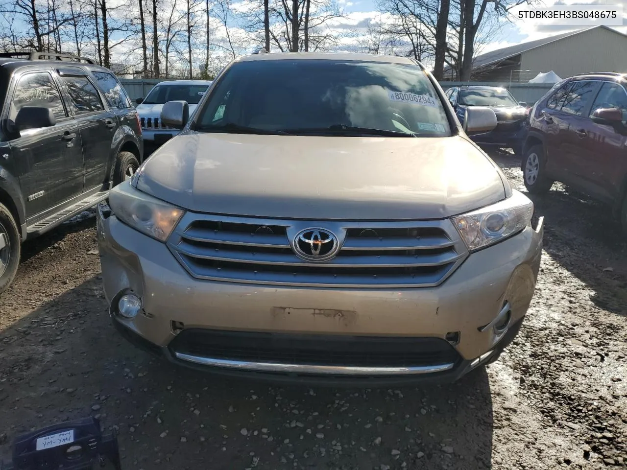 2011 Toyota Highlander Base VIN: 5TDBK3EH3BS048675 Lot: 80006294