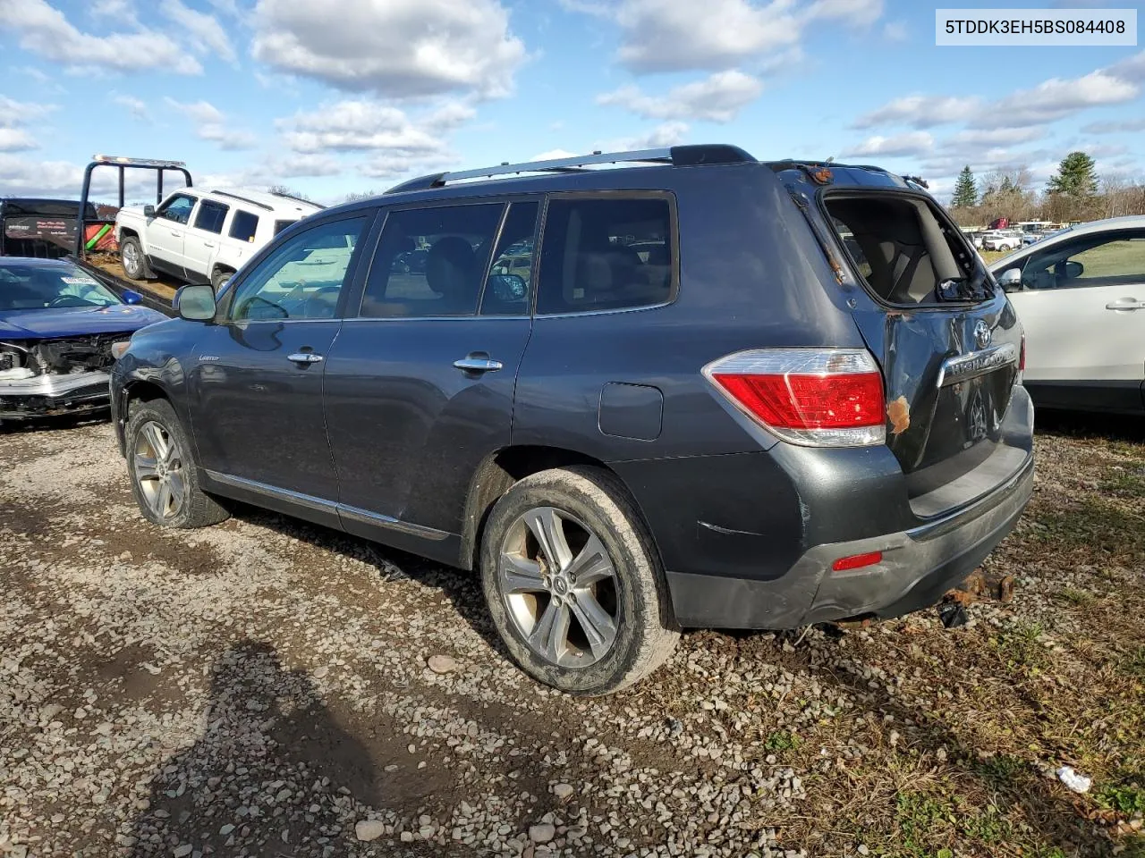 2011 Toyota Highlander Limited VIN: 5TDDK3EH5BS084408 Lot: 80191454