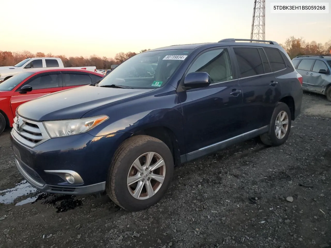 2011 Toyota Highlander Base VIN: 5TDBK3EH1BS059268 Lot: 80739834