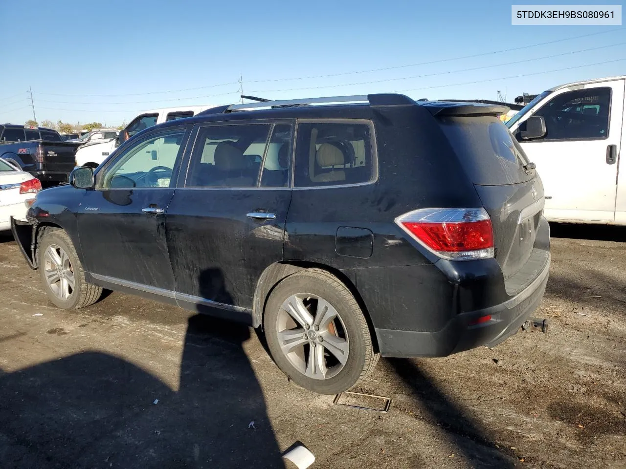 2011 Toyota Highlander Limited VIN: 5TDDK3EH9BS080961 Lot: 81071494