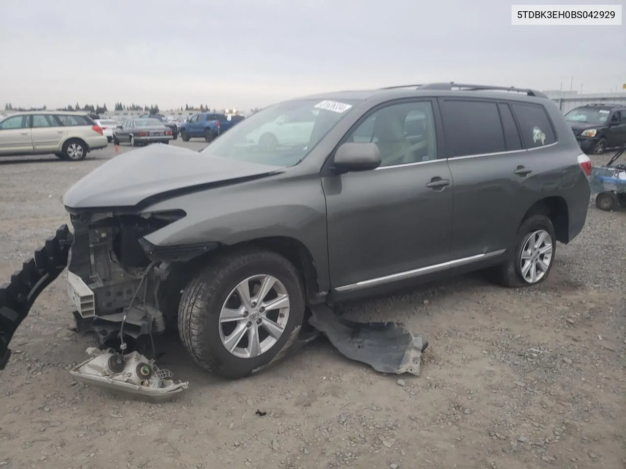 2011 Toyota Highlander Base VIN: 5TDBK3EH0BS042929 Lot: 81626334