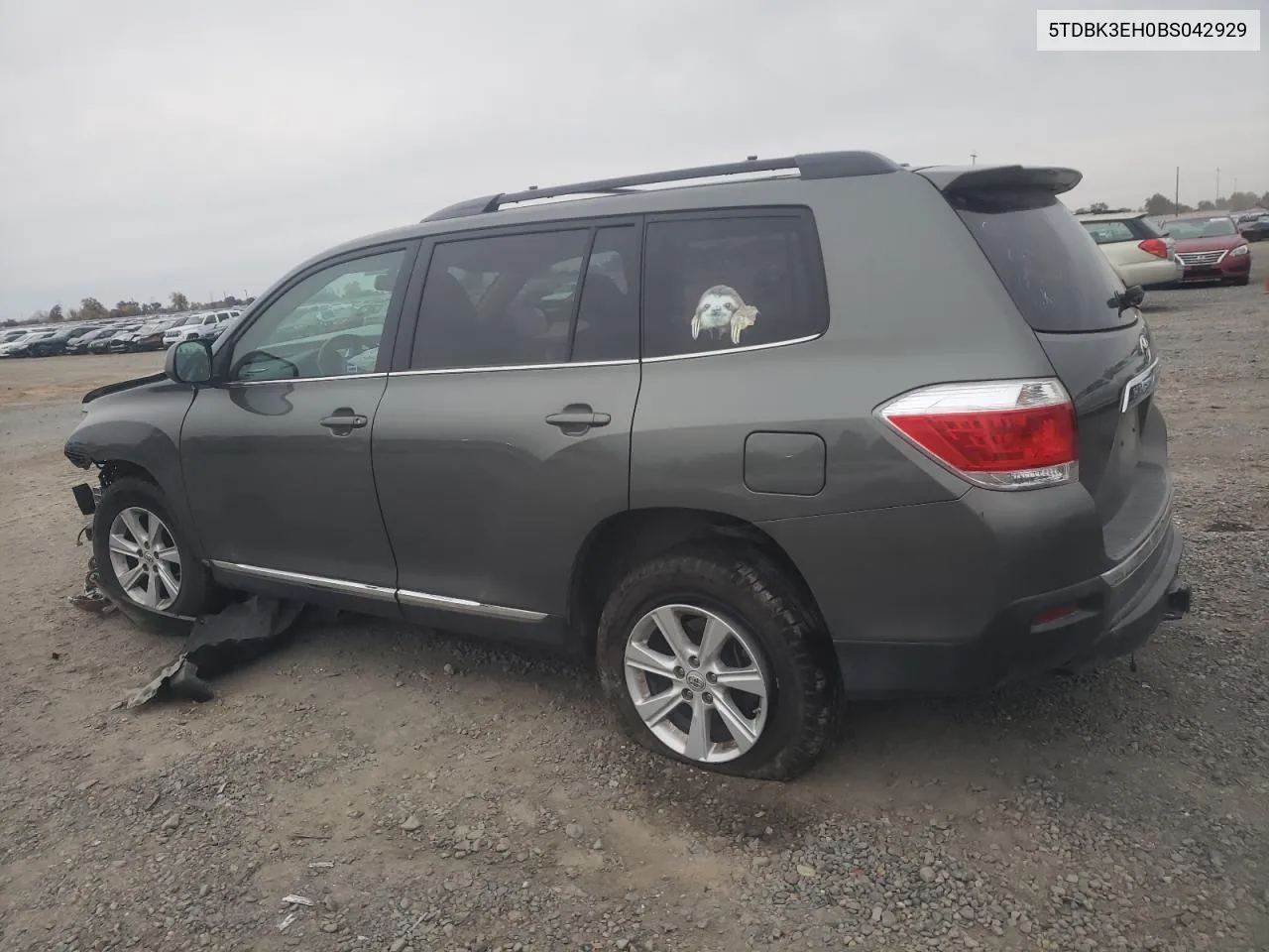 2011 Toyota Highlander Base VIN: 5TDBK3EH0BS042929 Lot: 81626334