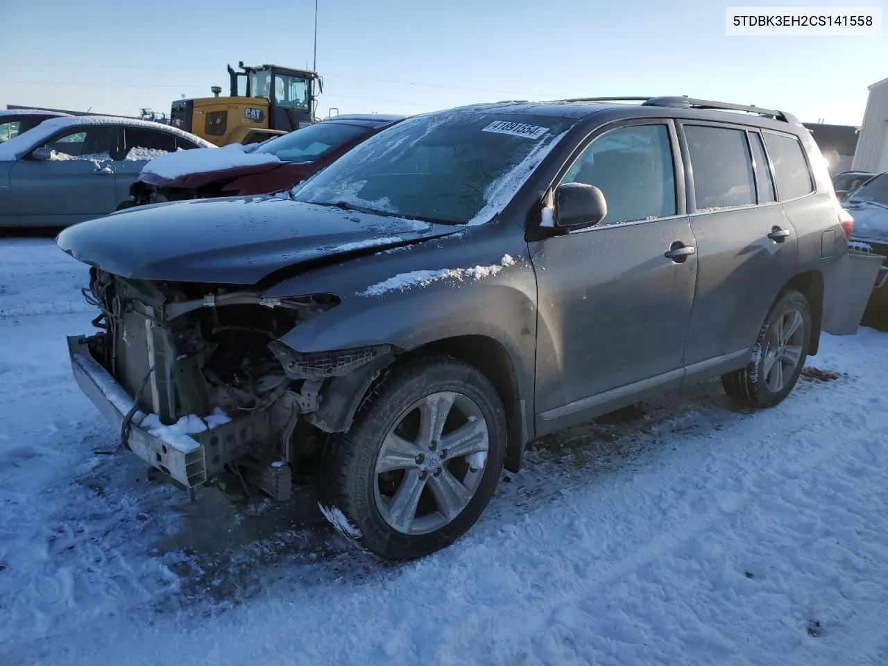 2012 Toyota Highlander Base VIN: 5TDBK3EH2CS141558 Lot: 41891554