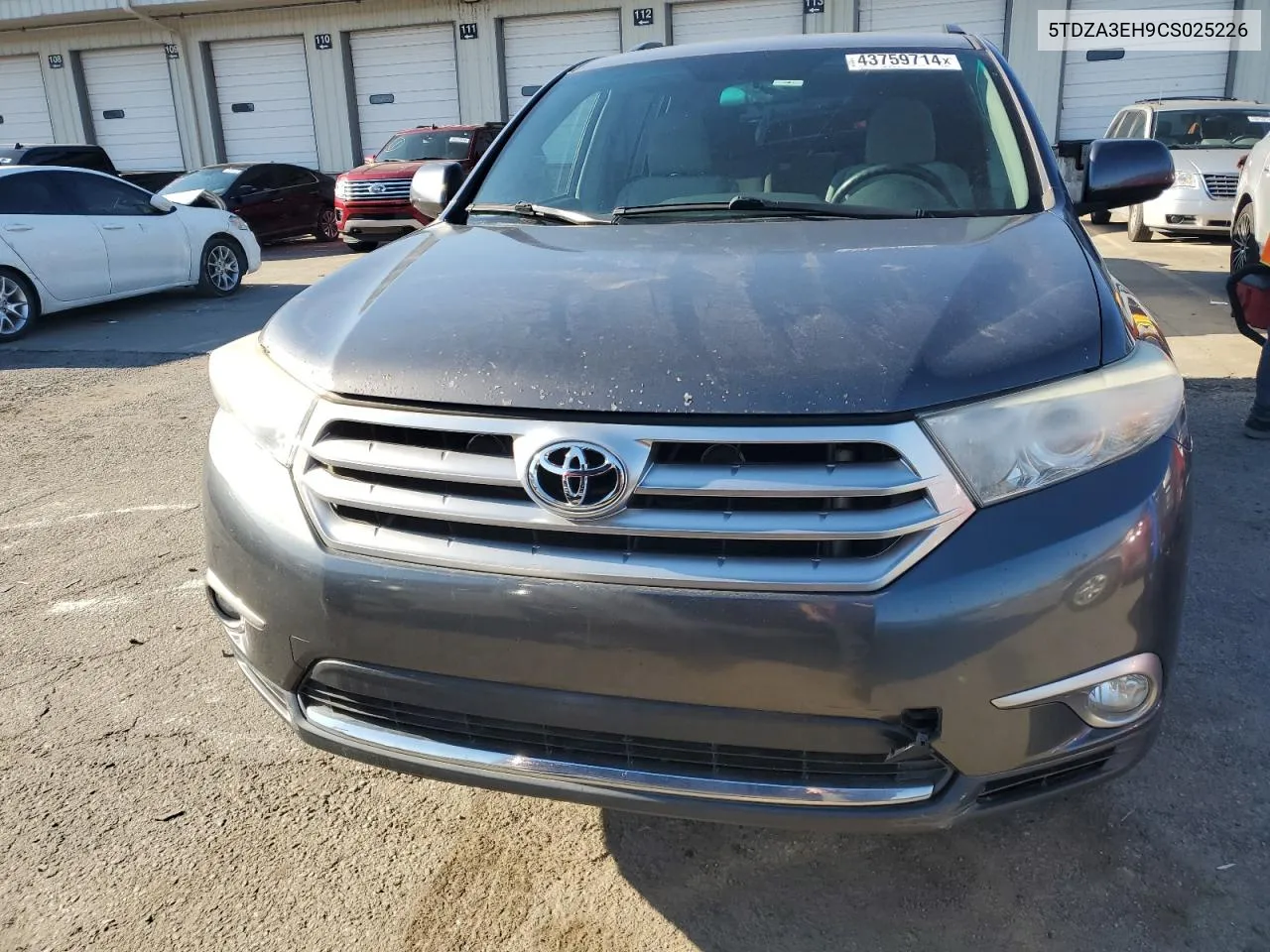 2012 Toyota Highlander Base VIN: 5TDZA3EH9CS025226 Lot: 43759714