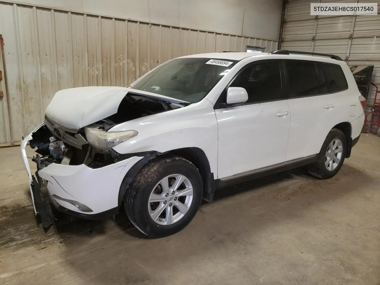 5TDZA3EH8CS017540 2012 Toyota Highlander Base