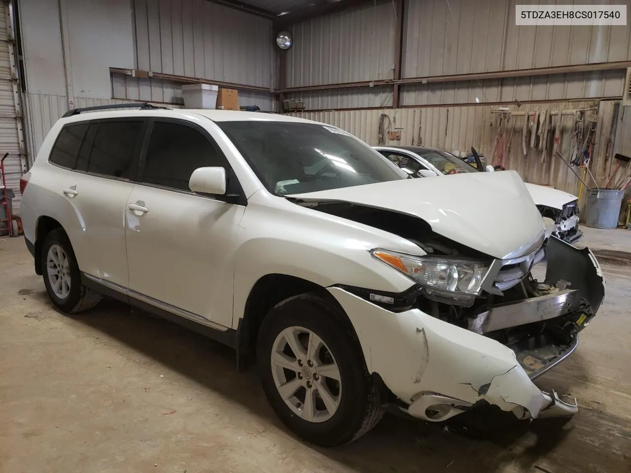 2012 Toyota Highlander Base VIN: 5TDZA3EH8CS017540 Lot: 49458094