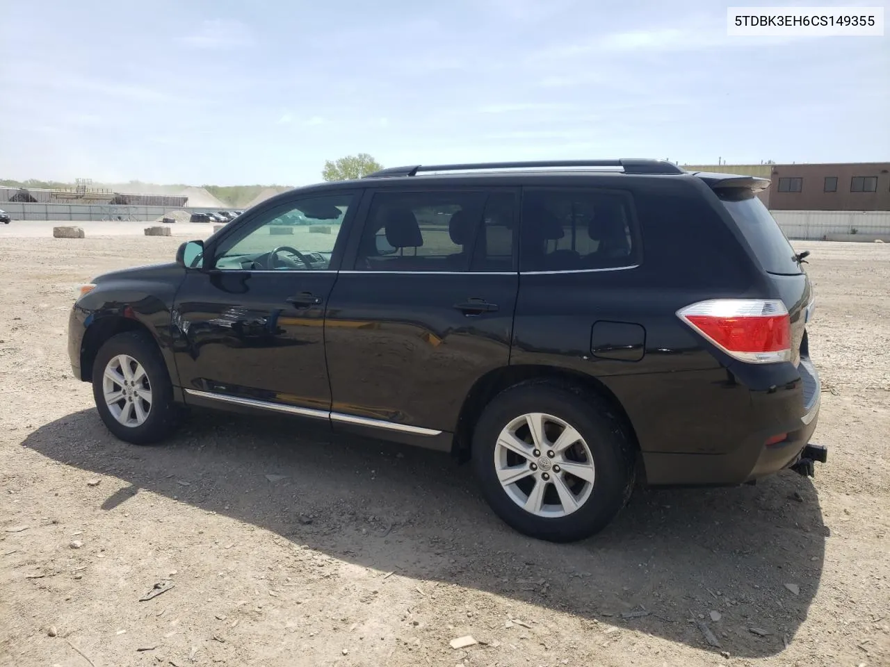 2012 Toyota Highlander Base VIN: 5TDBK3EH6CS149355 Lot: 51897654