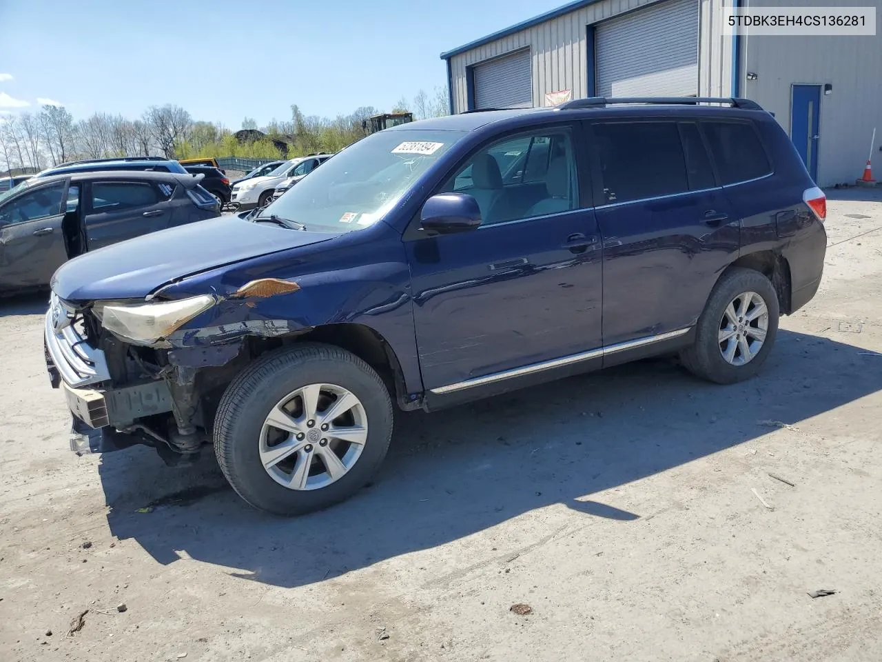 5TDBK3EH4CS136281 2012 Toyota Highlander Base