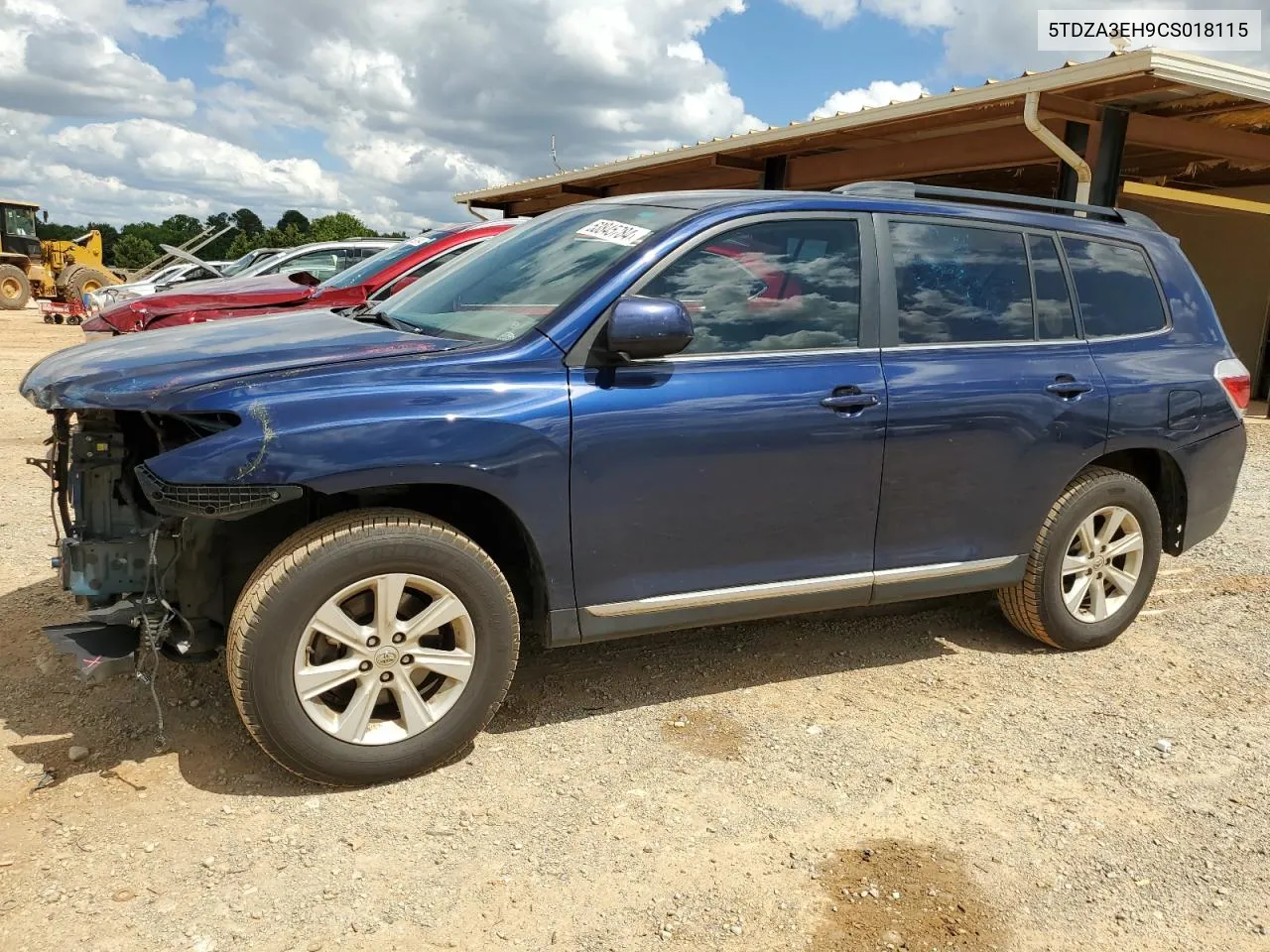 2012 Toyota Highlander Base VIN: 5TDZA3EH9CS018115 Lot: 53845784