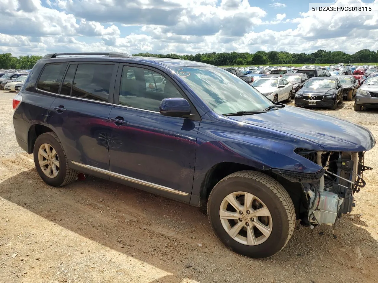 2012 Toyota Highlander Base VIN: 5TDZA3EH9CS018115 Lot: 53845784