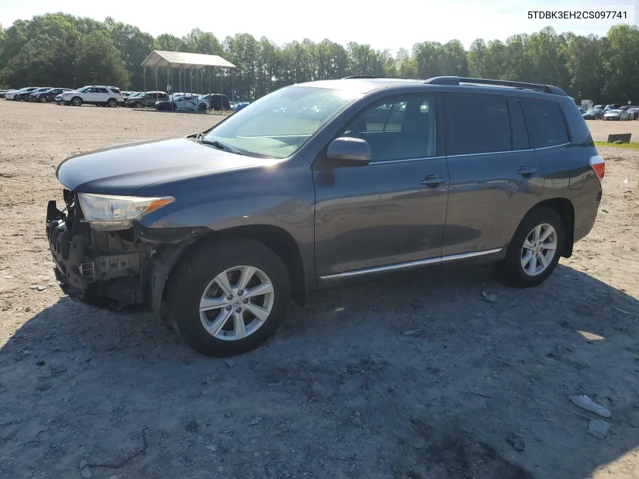 2012 Toyota Highlander Base VIN: 5TDBK3EH2CS097741 Lot: 55266014