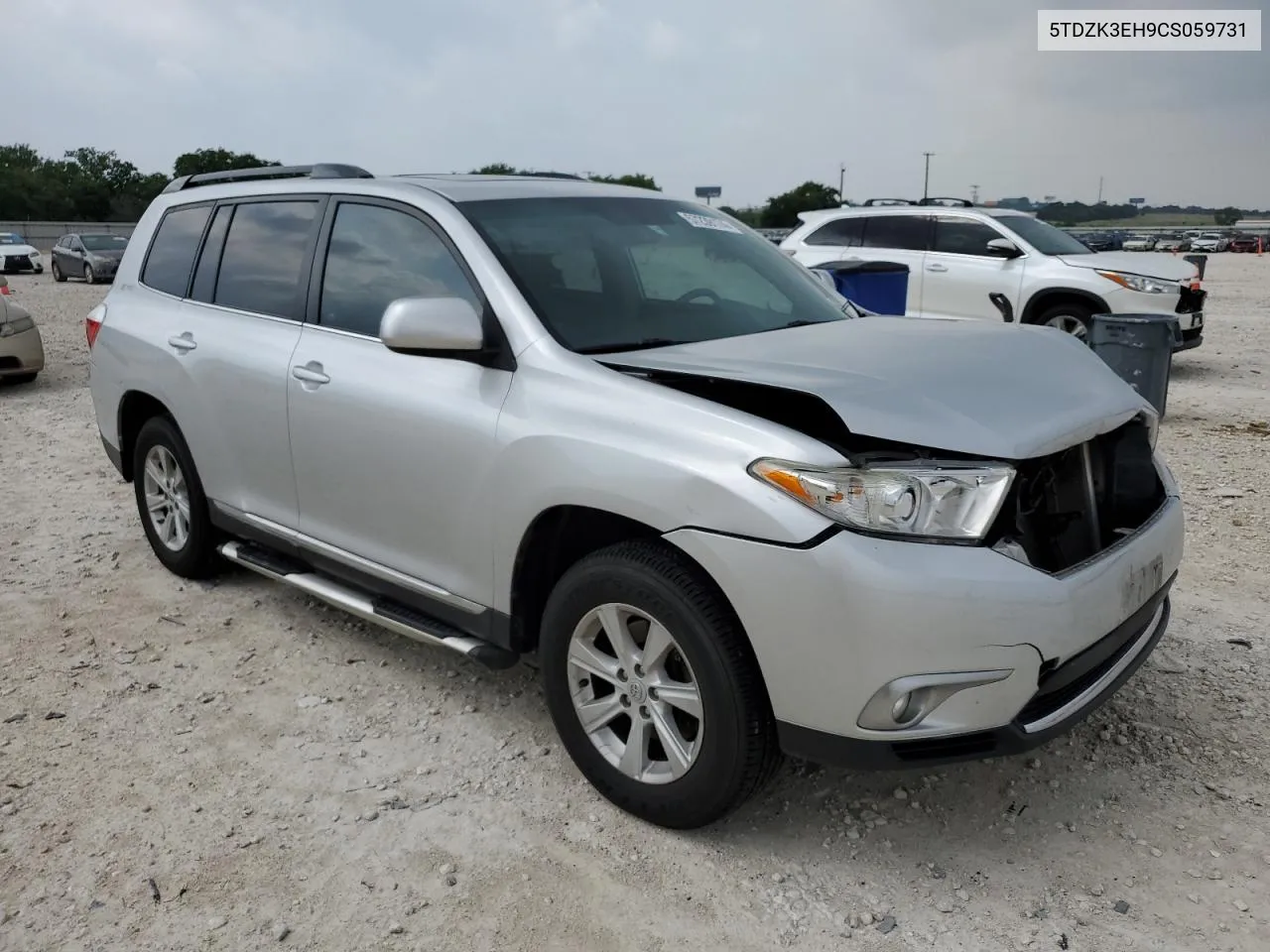 2012 Toyota Highlander Base VIN: 5TDZK3EH9CS059731 Lot: 57239174