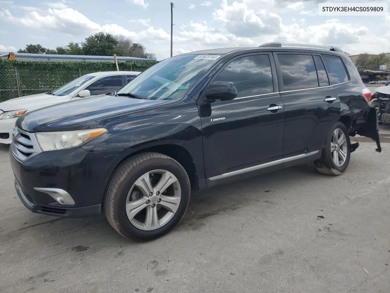 2012 Toyota Highlander Limited VIN: 5TDYK3EH4CS059809 Lot: 57623744