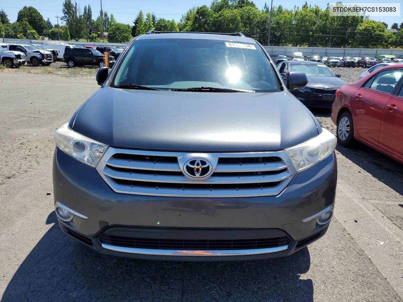 2012 Toyota Highlander Limited VIN: 5TDDK3EH7CS153083 Lot: 61954744