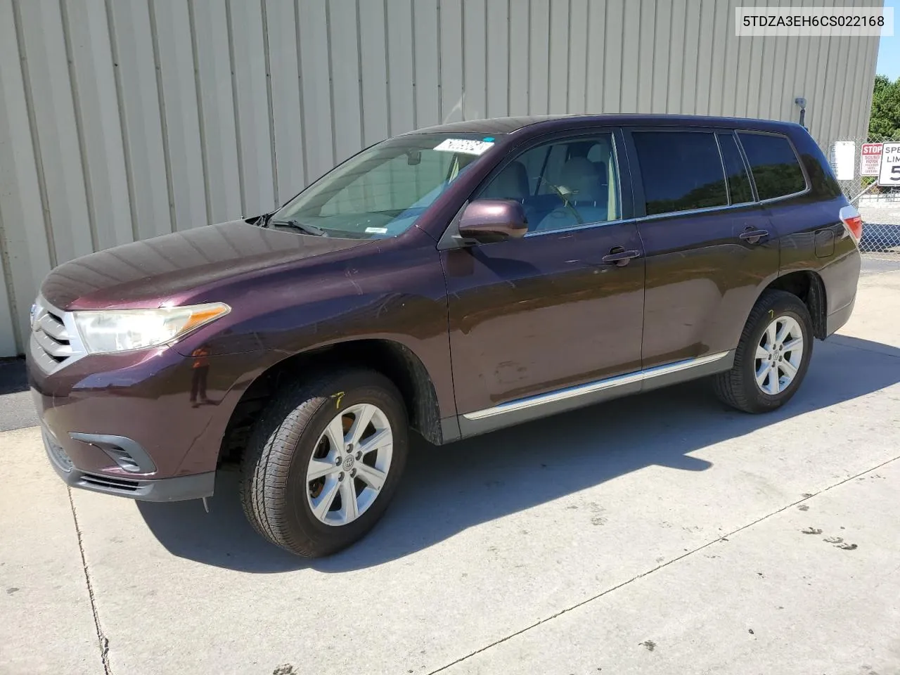 5TDZA3EH6CS022168 2012 Toyota Highlander Base