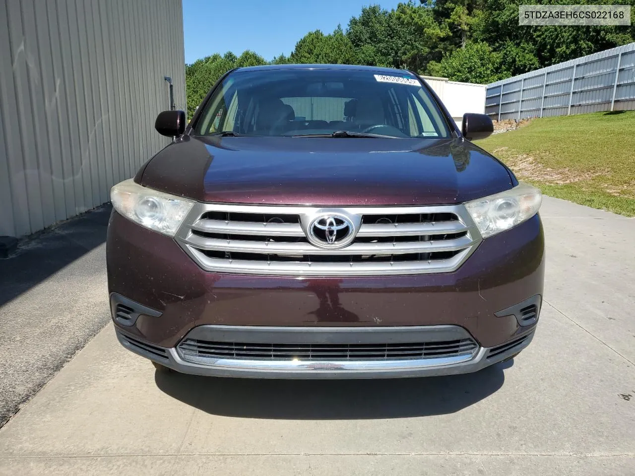 5TDZA3EH6CS022168 2012 Toyota Highlander Base