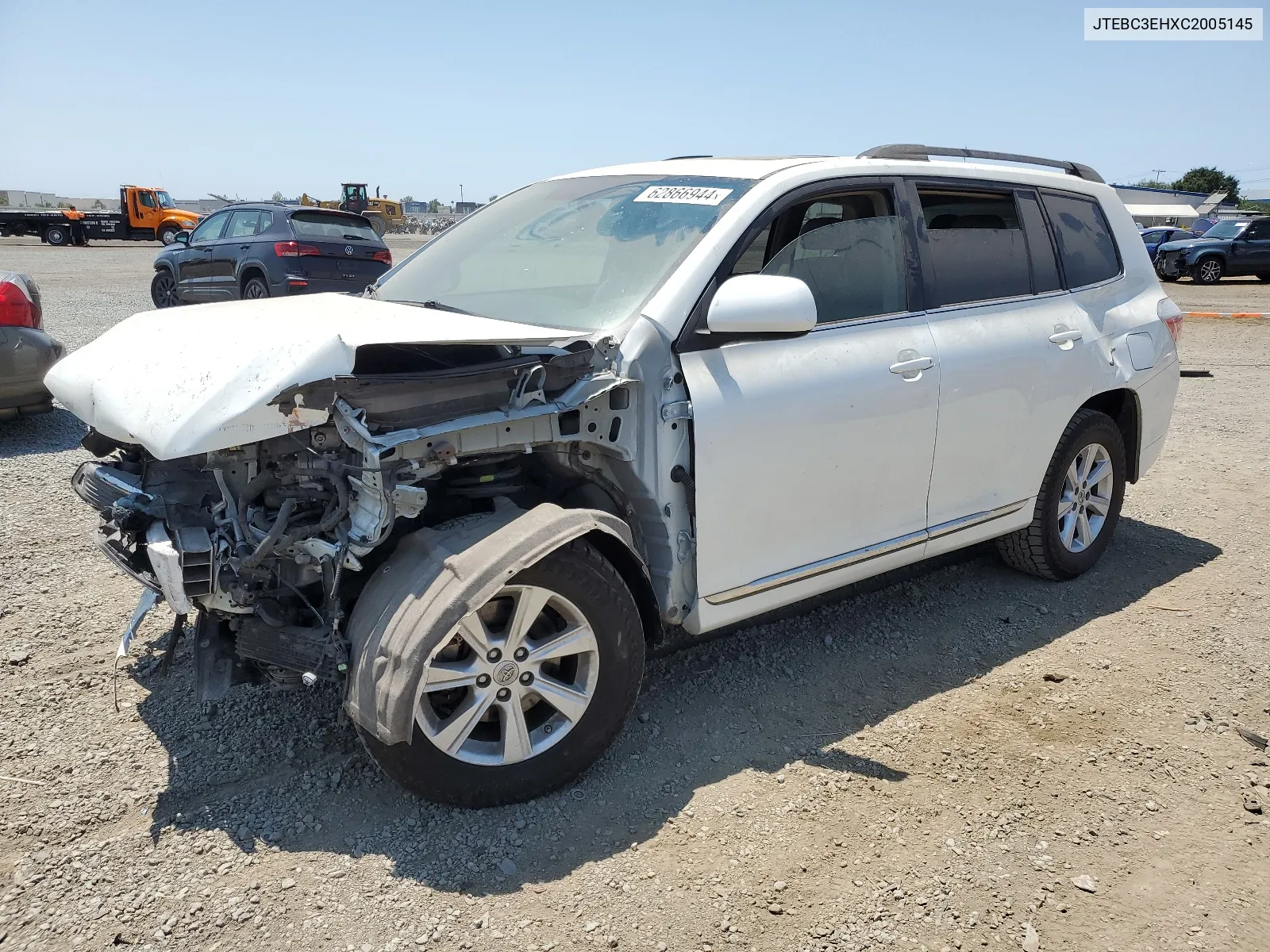 2012 Toyota Highlander Hybrid VIN: JTEBC3EHXC2005145 Lot: 62866944