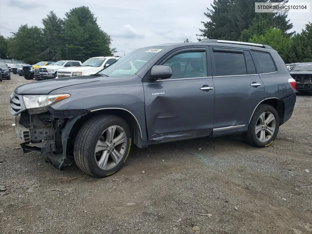 2012 Toyota Highlander Limited VIN: 5TDDK3EH9CS102104 Lot: 63140884