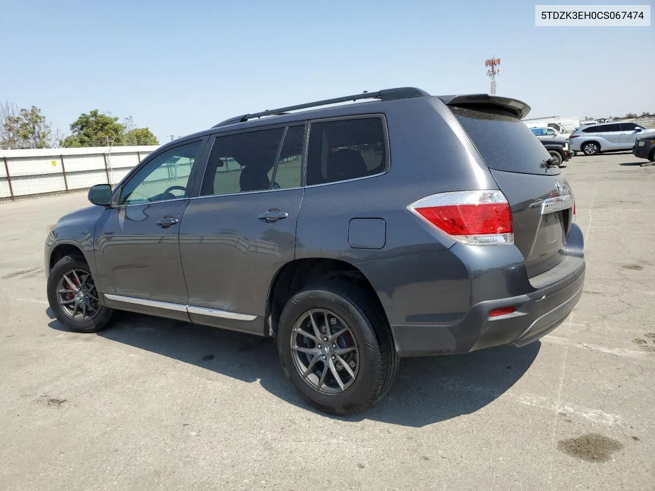 2012 Toyota Highlander Base VIN: 5TDZK3EH0CS067474 Lot: 64499114