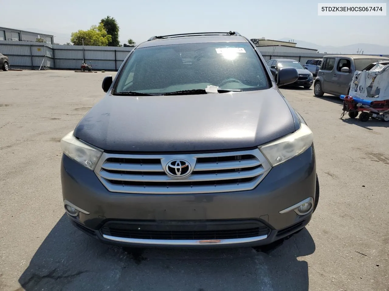 2012 Toyota Highlander Base VIN: 5TDZK3EH0CS067474 Lot: 64499114