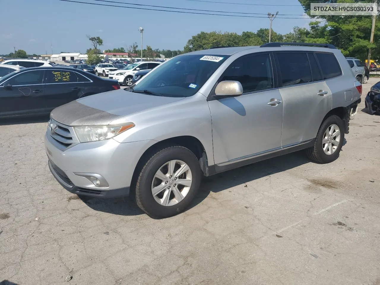 2012 Toyota Highlander Base VIN: 5TDZA3EH9CS030393 Lot: 65325384