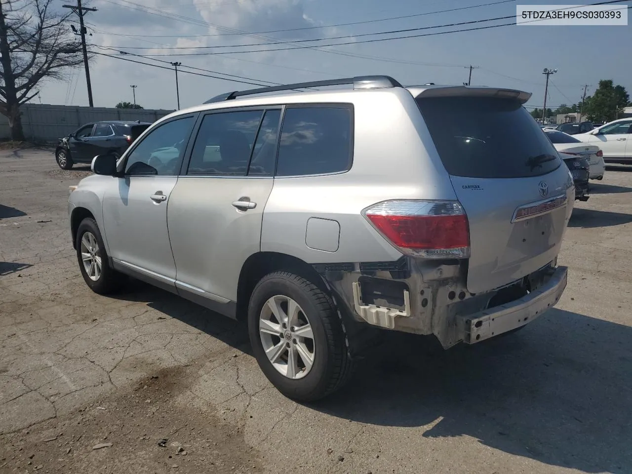 2012 Toyota Highlander Base VIN: 5TDZA3EH9CS030393 Lot: 65325384