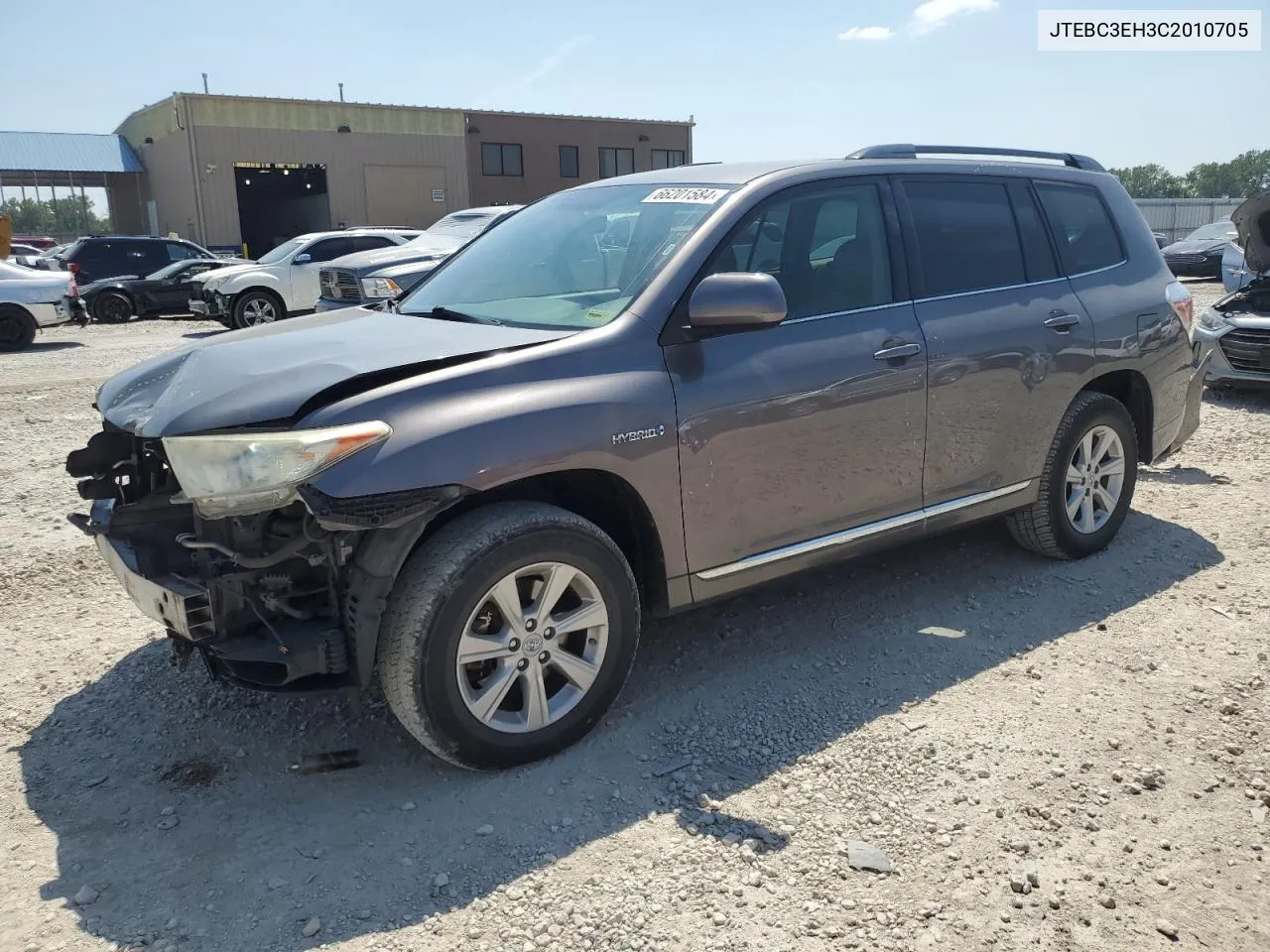 2012 Toyota Highlander Hybrid VIN: JTEBC3EH3C2010705 Lot: 66201584