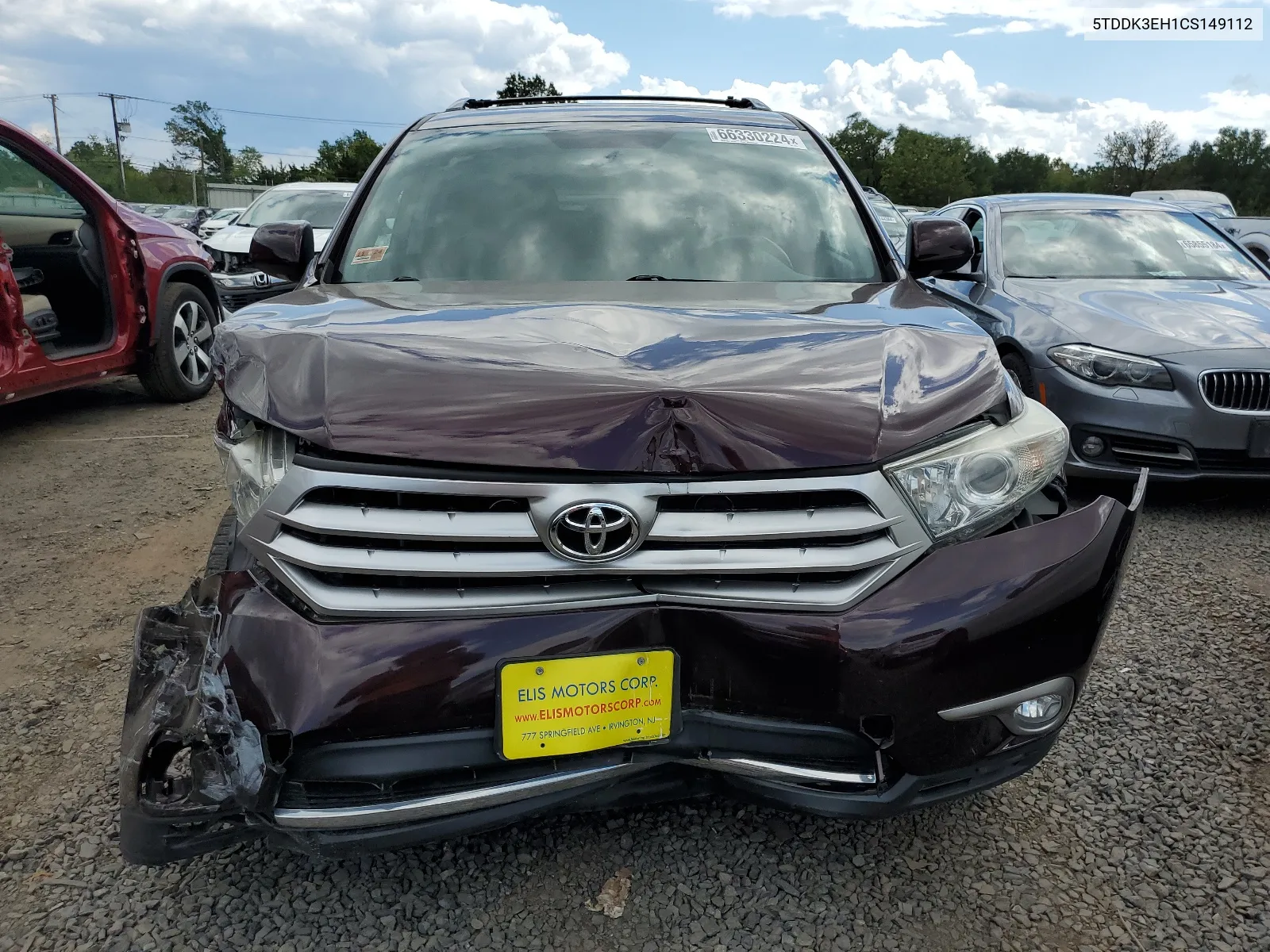 2012 Toyota Highlander Limited VIN: 5TDDK3EH1CS149112 Lot: 66330224