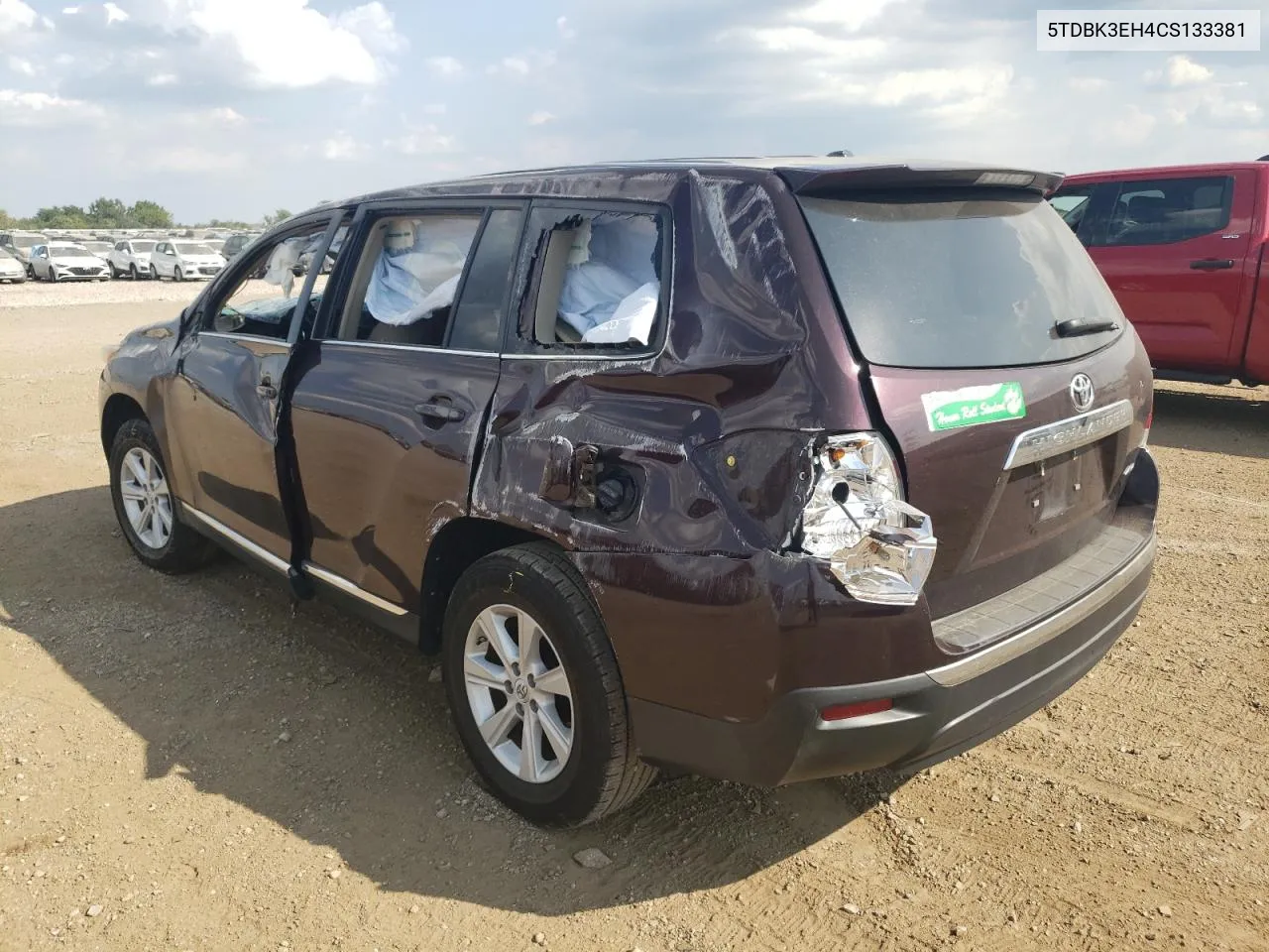 5TDBK3EH4CS133381 2012 Toyota Highlander Base