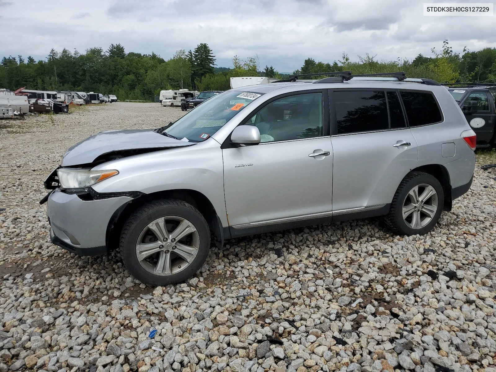 2012 Toyota Highlander Limited VIN: 5TDDK3EH0CS127229 Lot: 67600134