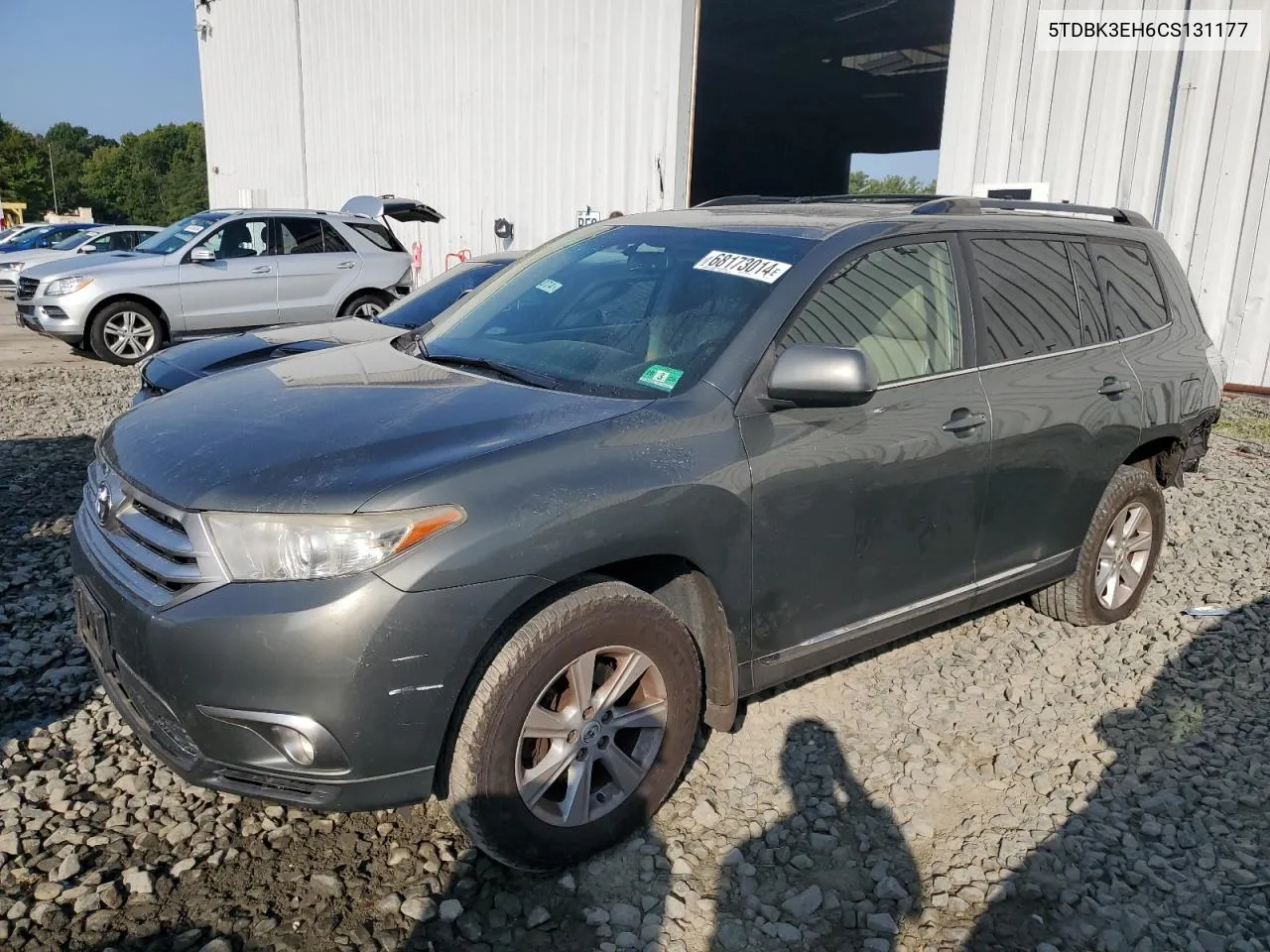 2012 Toyota Highlander Base VIN: 5TDBK3EH6CS131177 Lot: 68173014