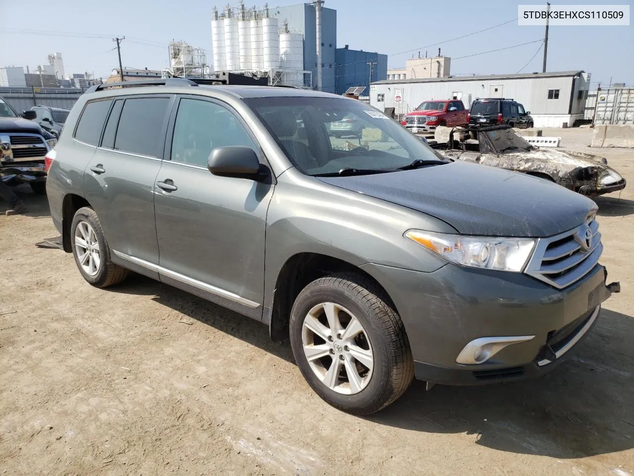 2012 Toyota Highlander Base VIN: 5TDBK3EHXCS110509 Lot: 68412494