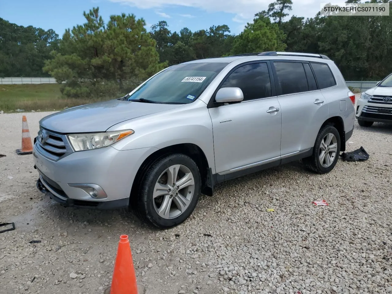 2012 Toyota Highlander Limited VIN: 5TDYK3EH1CS071190 Lot: 68741154