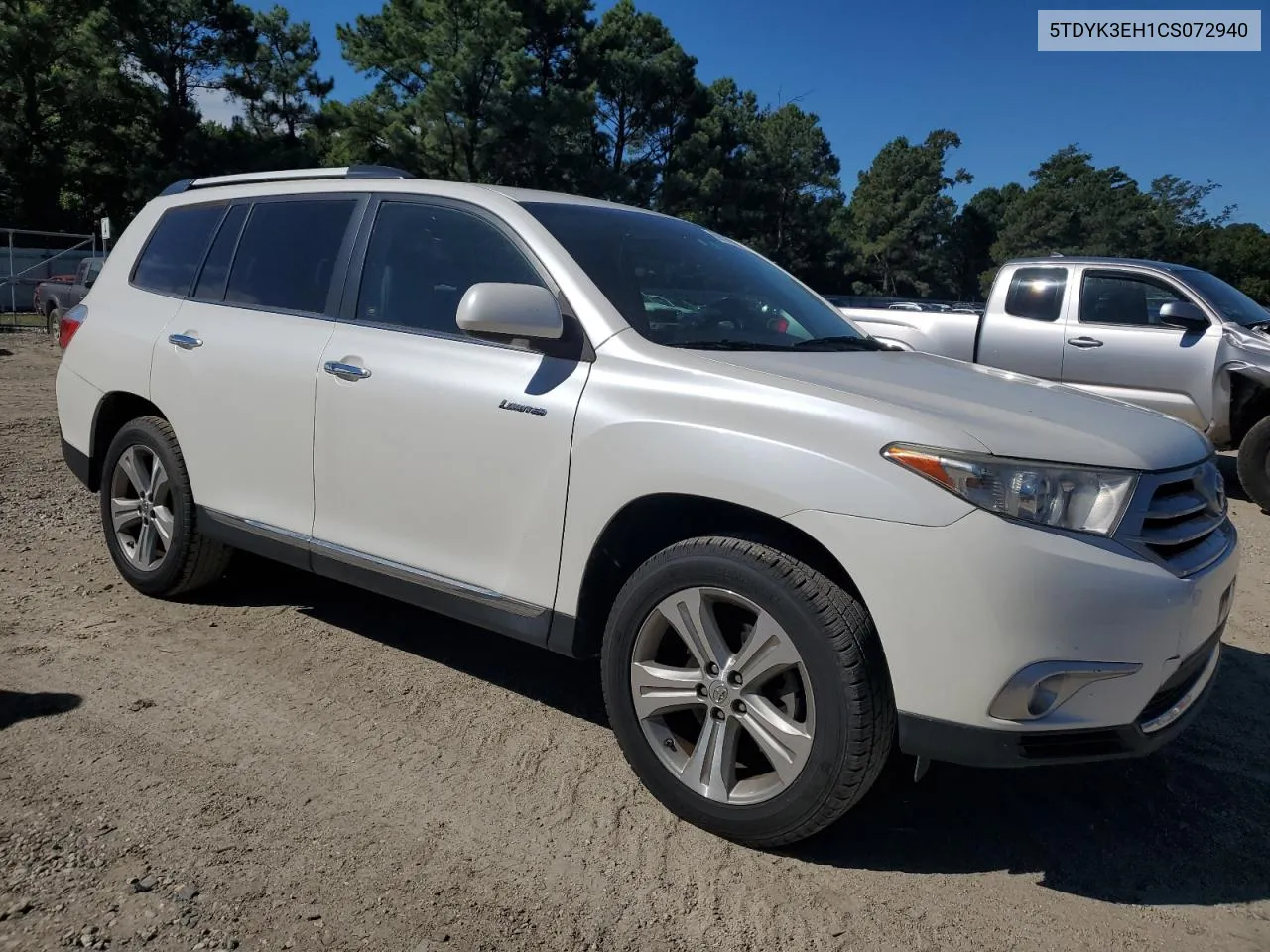 2012 Toyota Highlander Limited VIN: 5TDYK3EH1CS072940 Lot: 69170304