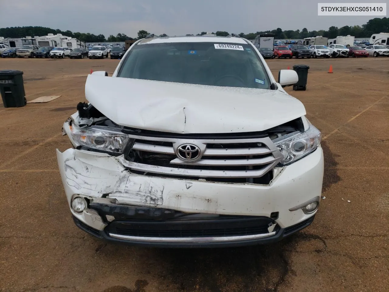 5TDYK3EHXCS051410 2012 Toyota Highlander Limited