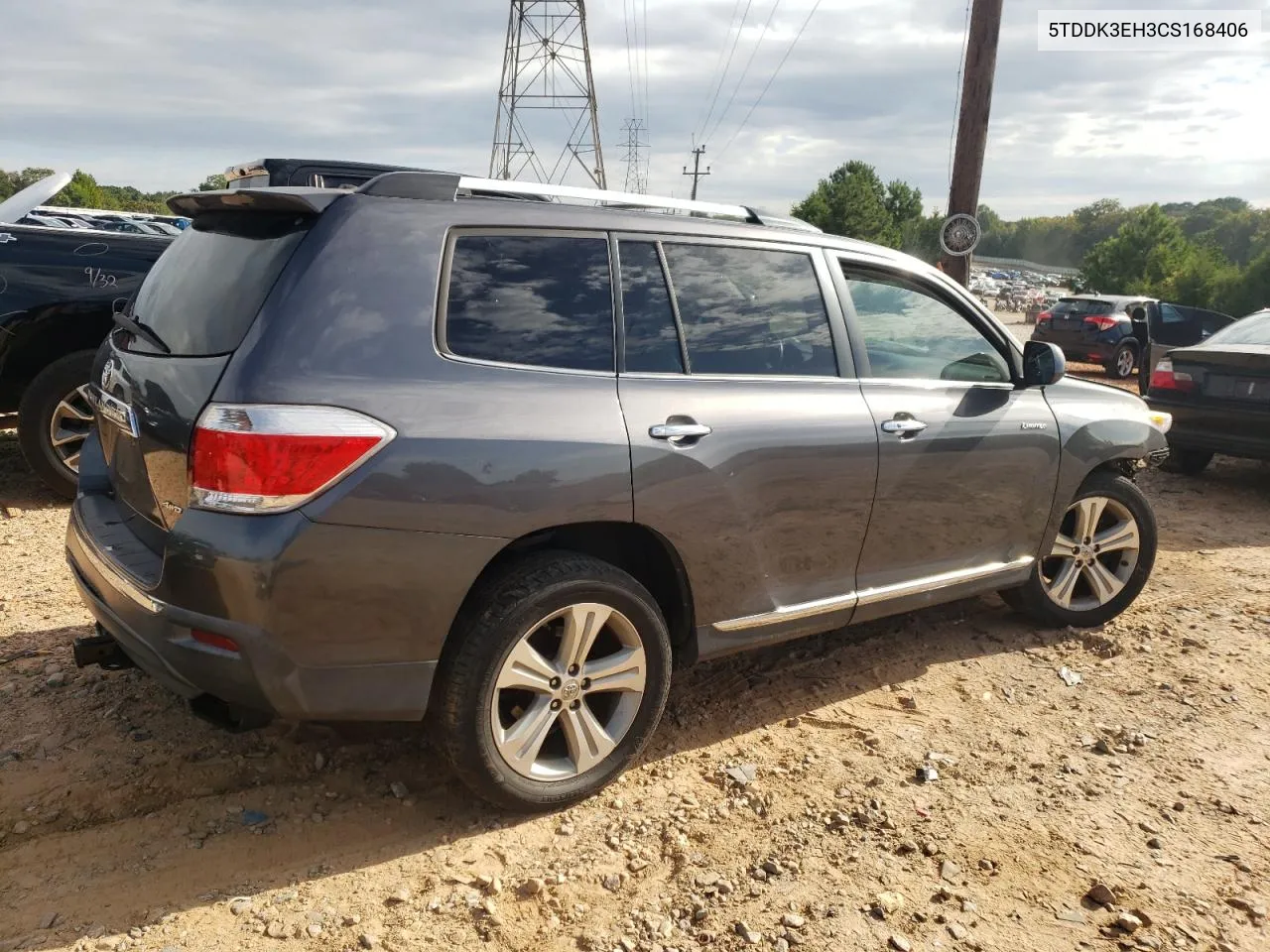 5TDDK3EH3CS168406 2012 Toyota Highlander Limited