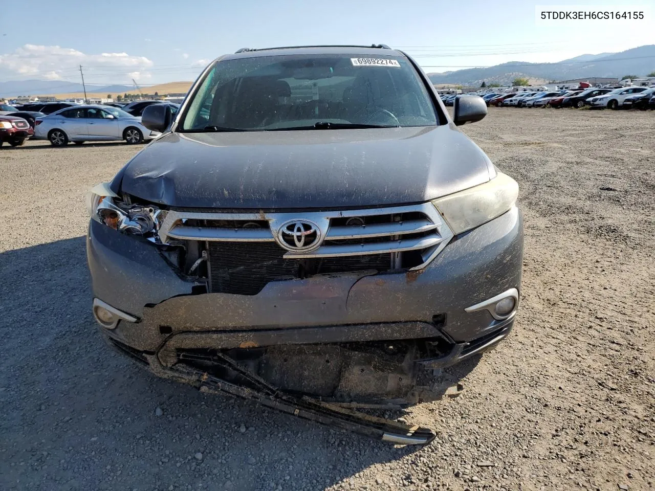 2012 Toyota Highlander Limited VIN: 5TDDK3EH6CS164155 Lot: 69892274