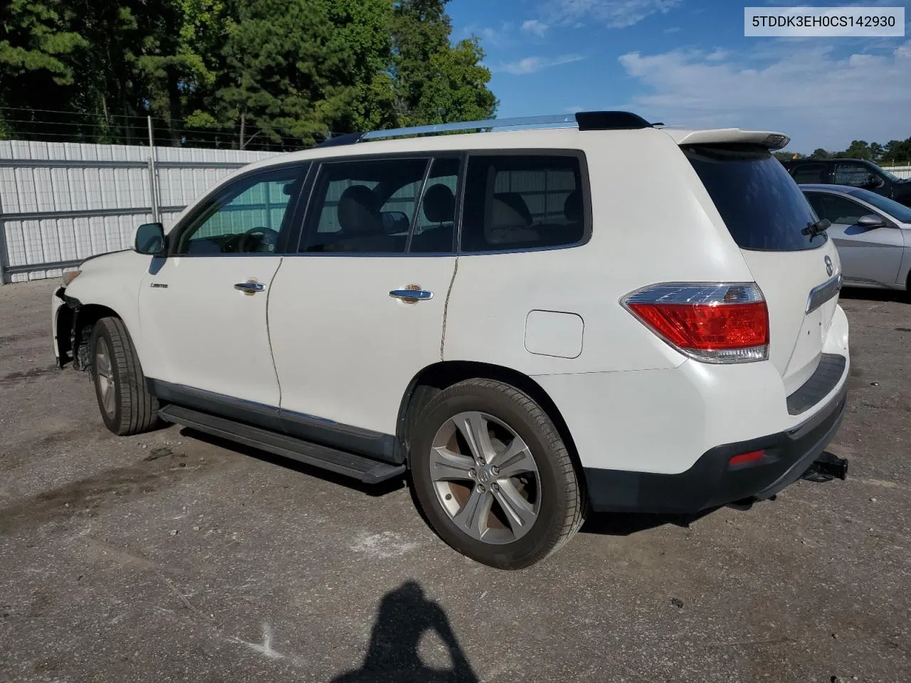 5TDDK3EH0CS142930 2012 Toyota Highlander Limited