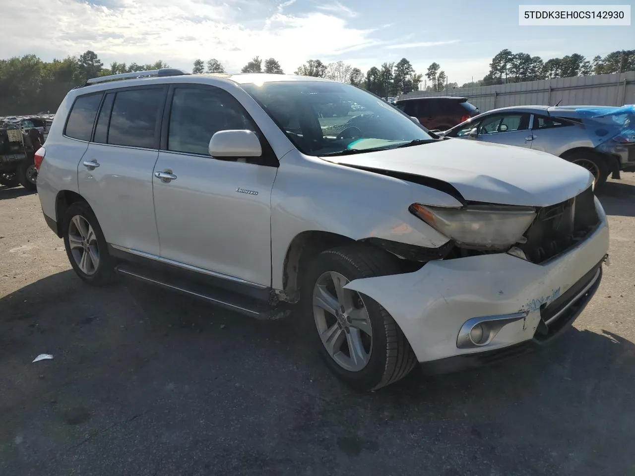 2012 Toyota Highlander Limited VIN: 5TDDK3EH0CS142930 Lot: 70082624