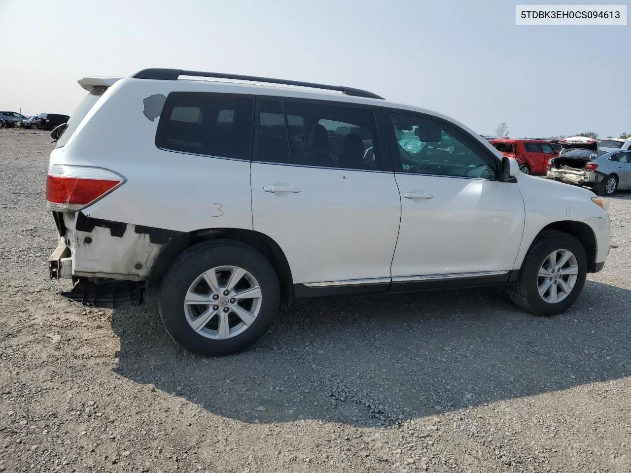 2012 Toyota Highlander Base VIN: 5TDBK3EH0CS094613 Lot: 70140494