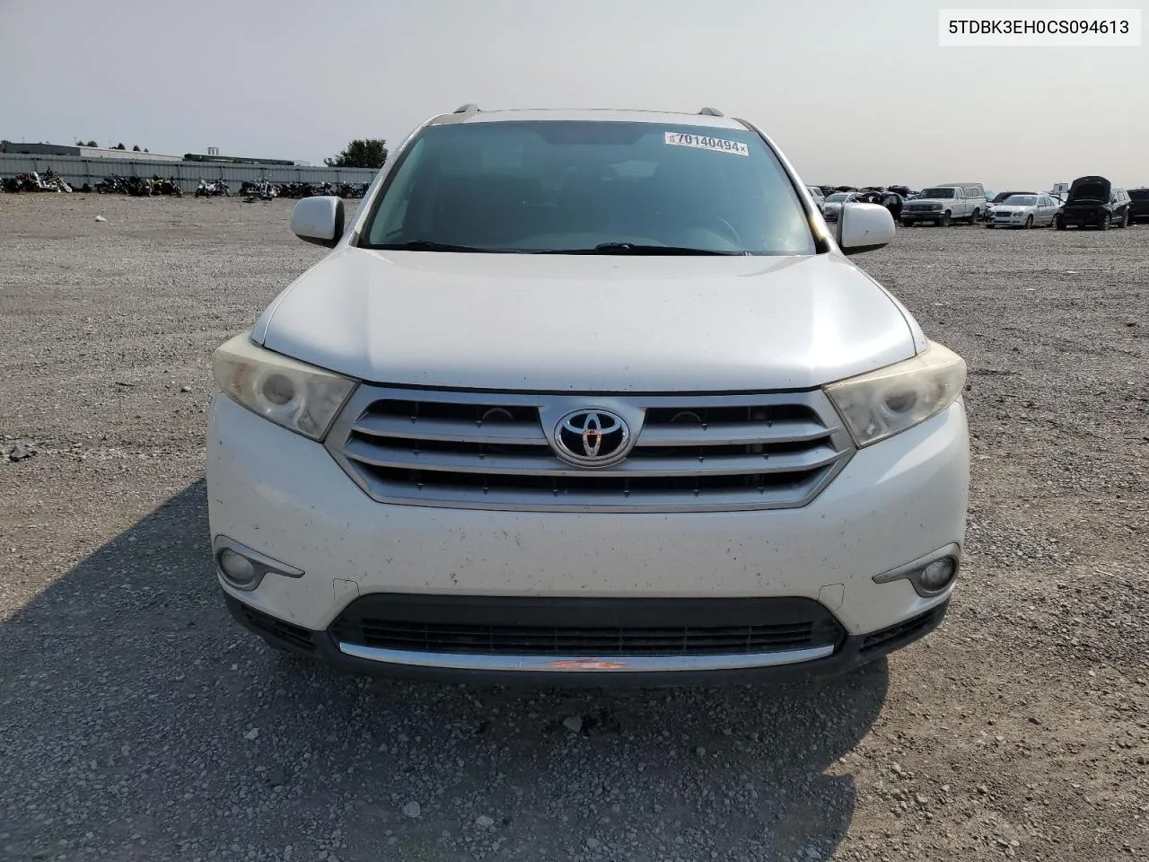 2012 Toyota Highlander Base VIN: 5TDBK3EH0CS094613 Lot: 70140494