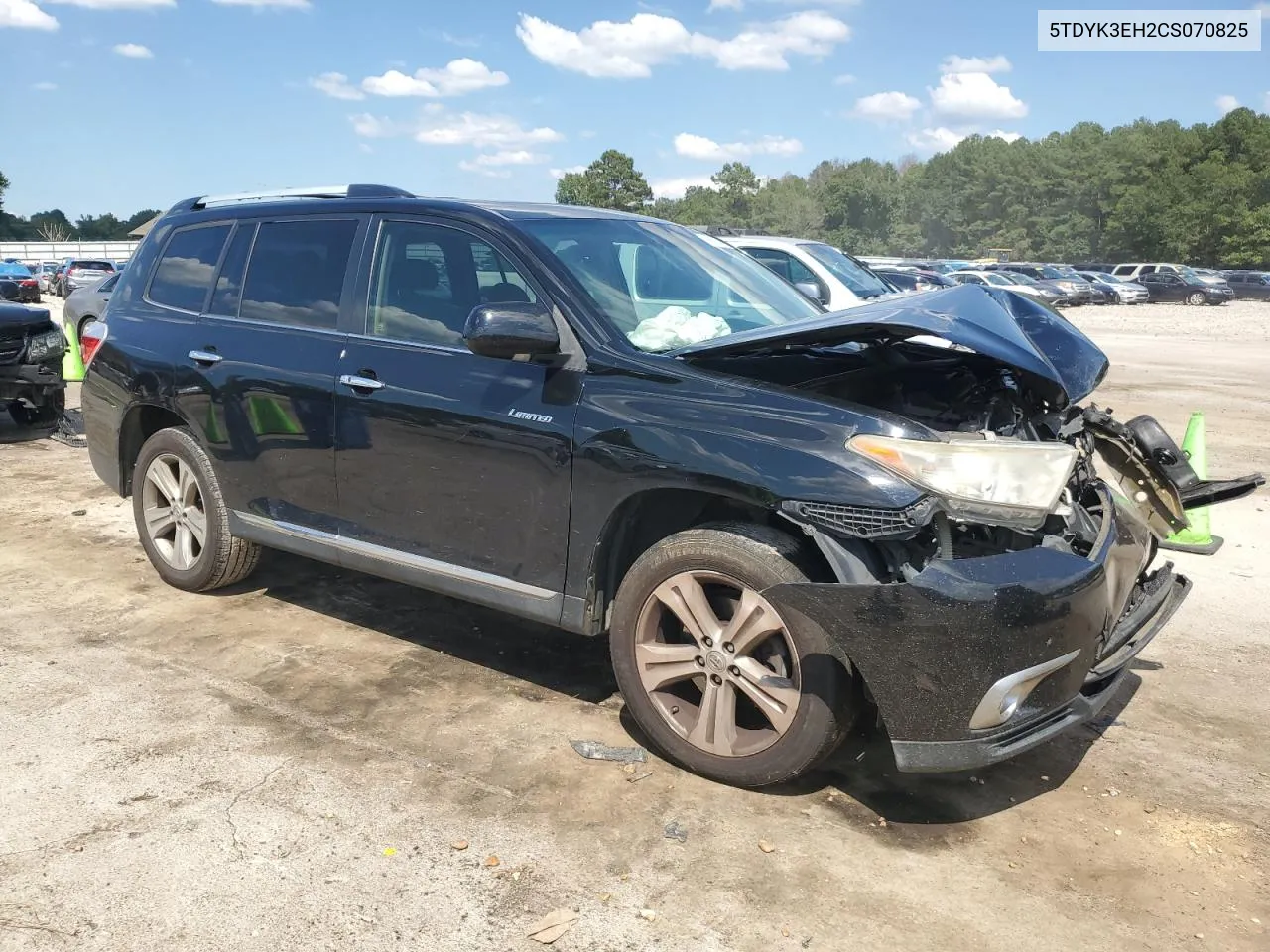 2012 Toyota Highlander Limited VIN: 5TDYK3EH2CS070825 Lot: 70600034