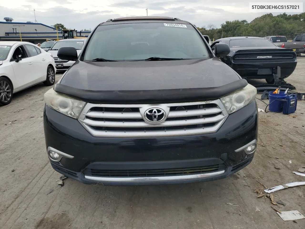 2012 Toyota Highlander Base VIN: 5TDBK3EH6CS157021 Lot: 70854014