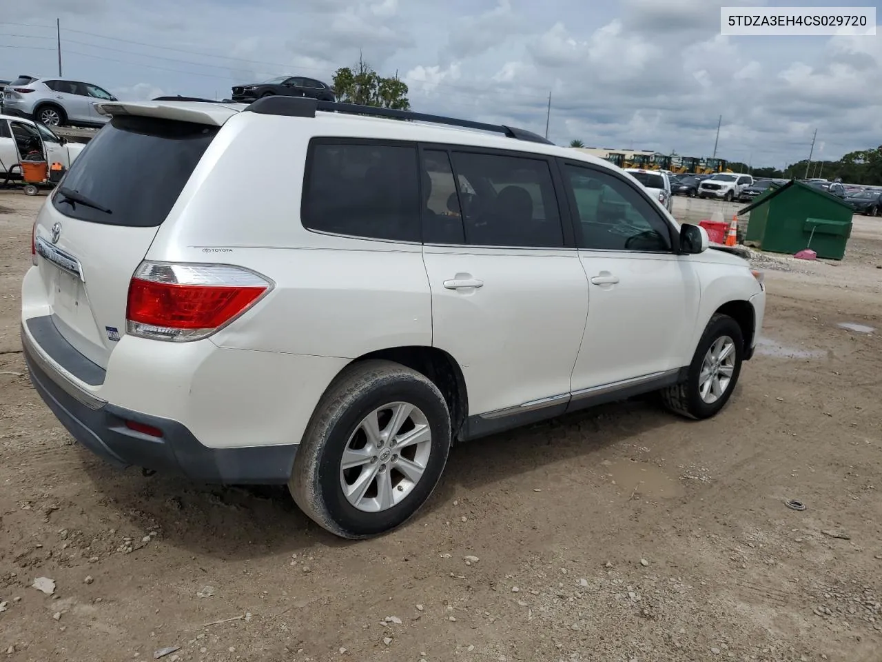 2012 Toyota Highlander Base VIN: 5TDZA3EH4CS029720 Lot: 70854554