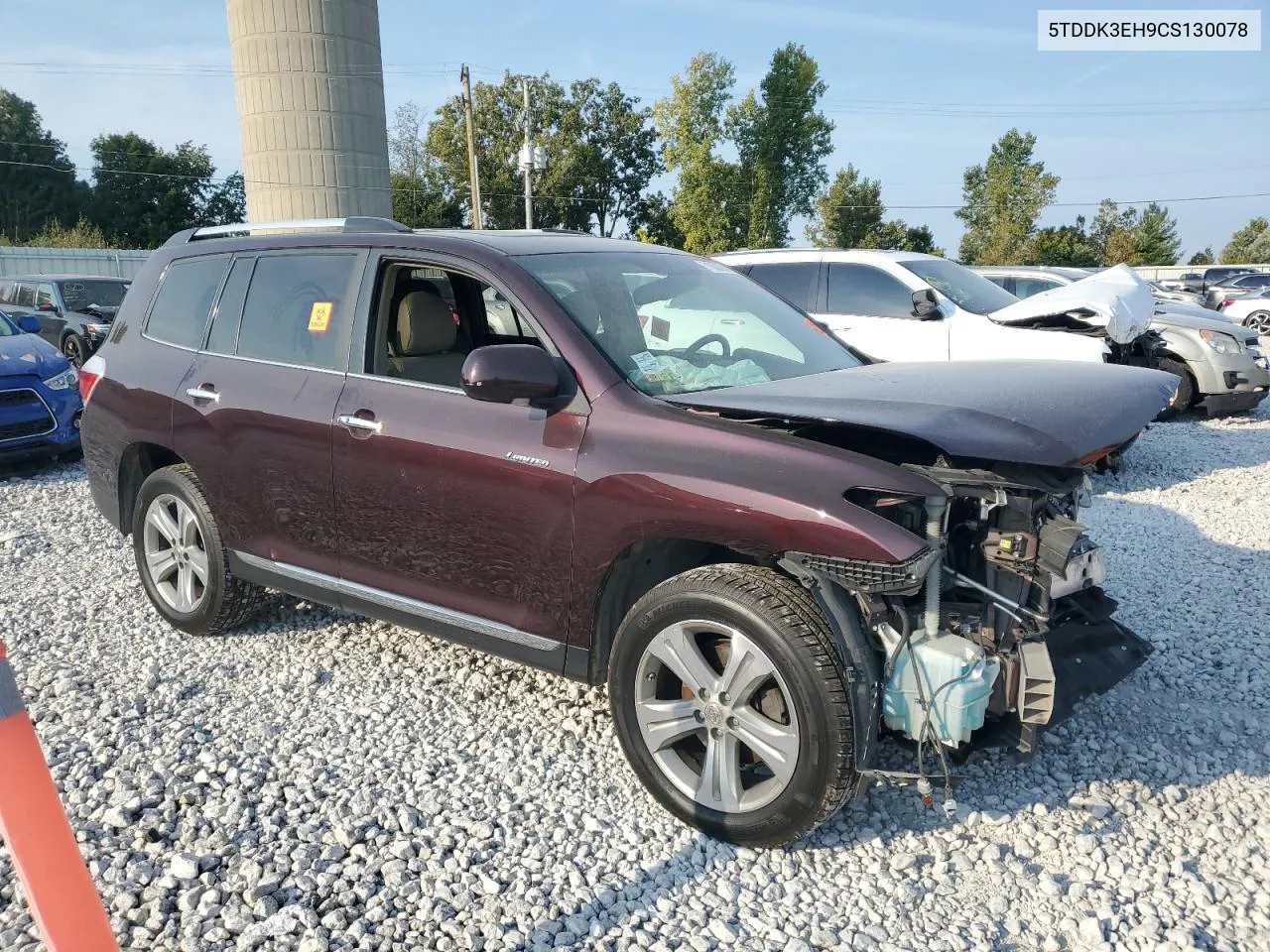 2012 Toyota Highlander Limited VIN: 5TDDK3EH9CS130078 Lot: 71063284