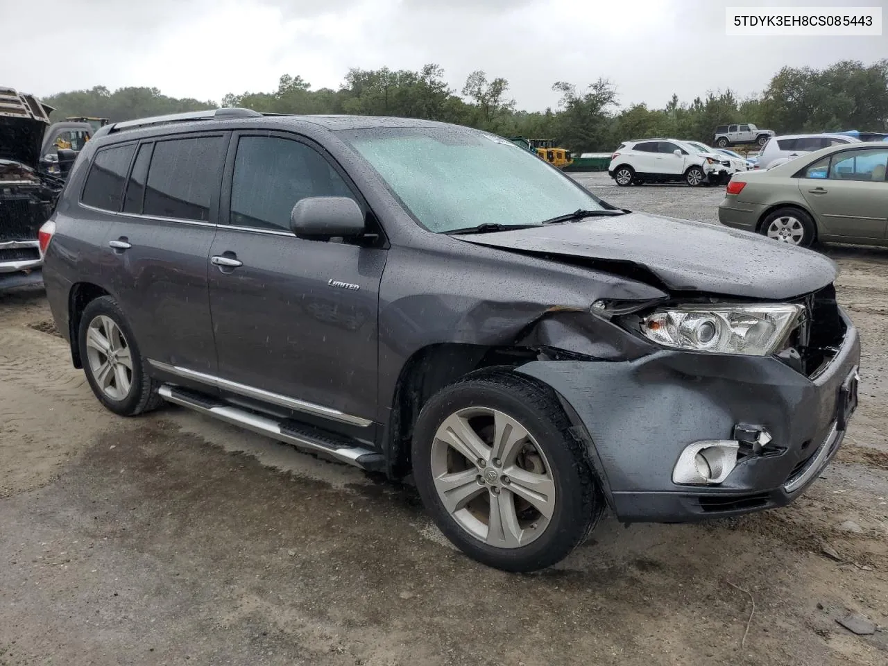 2012 Toyota Highlander Limited VIN: 5TDYK3EH8CS085443 Lot: 71064034