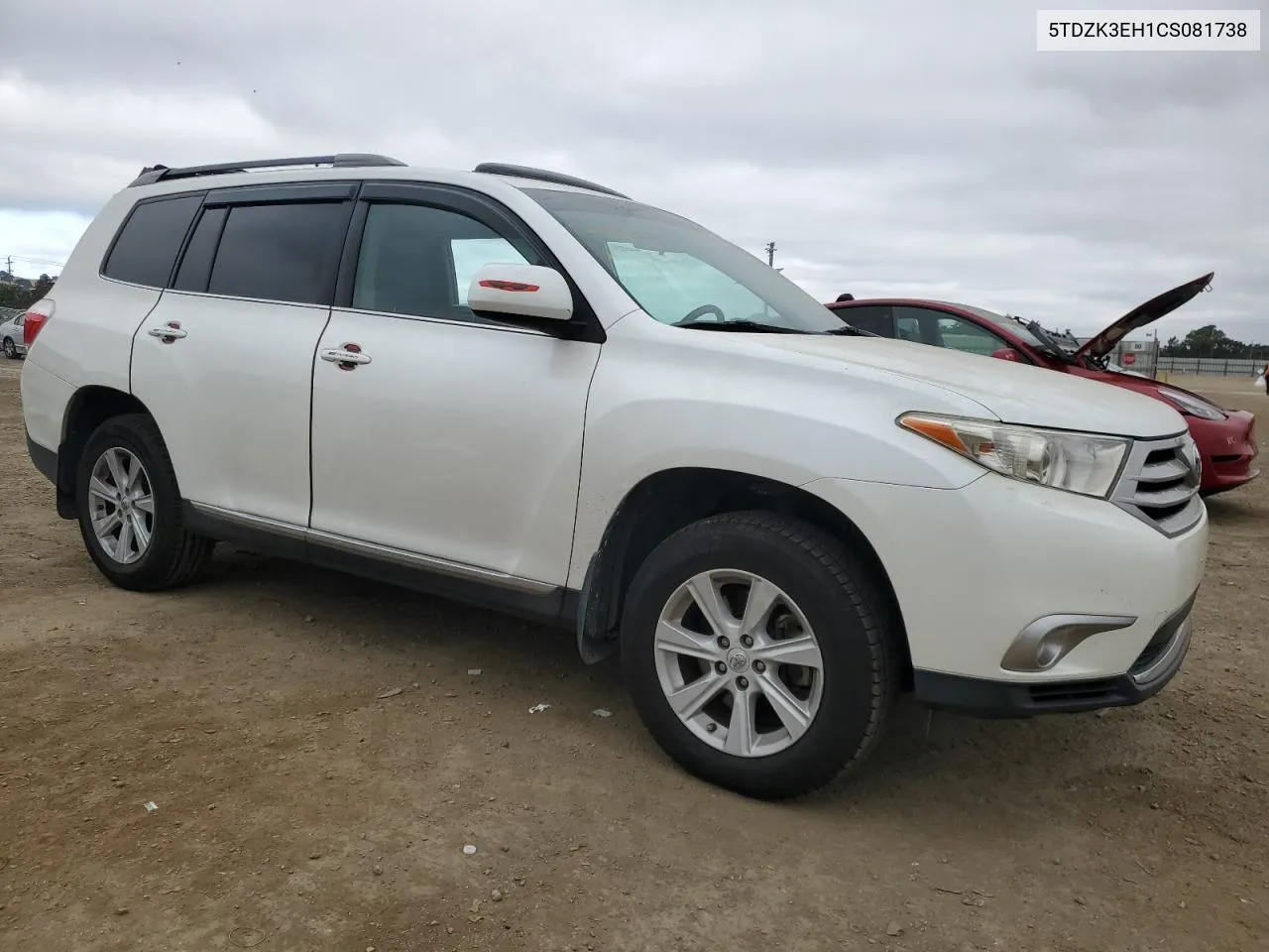 2012 Toyota Highlander Base VIN: 5TDZK3EH1CS081738 Lot: 71064194